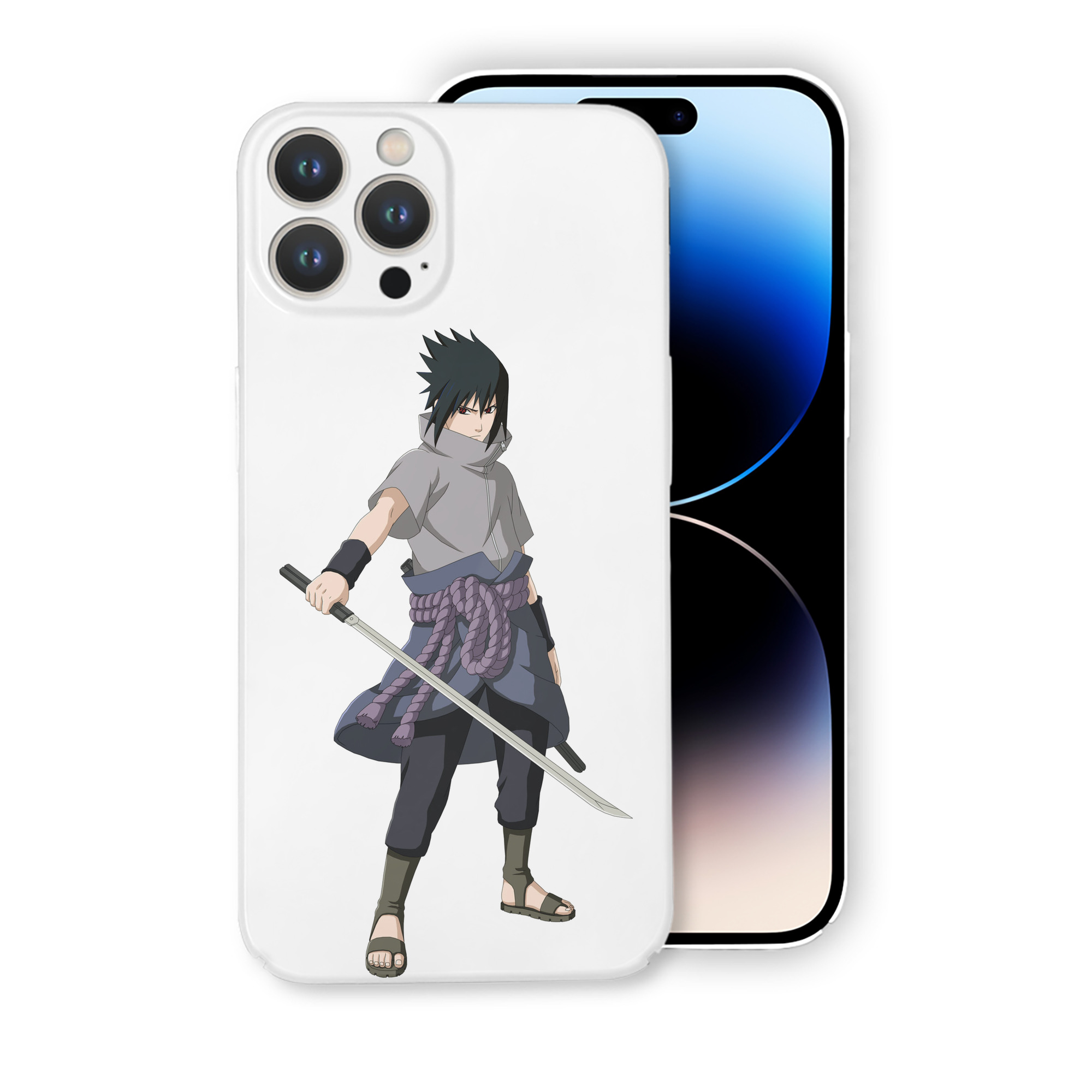 （画像用） NARUTO -ナルト- うちは サスケ Uchiha Sasuke 【iPhone 14シリーズ対応】ハードケース